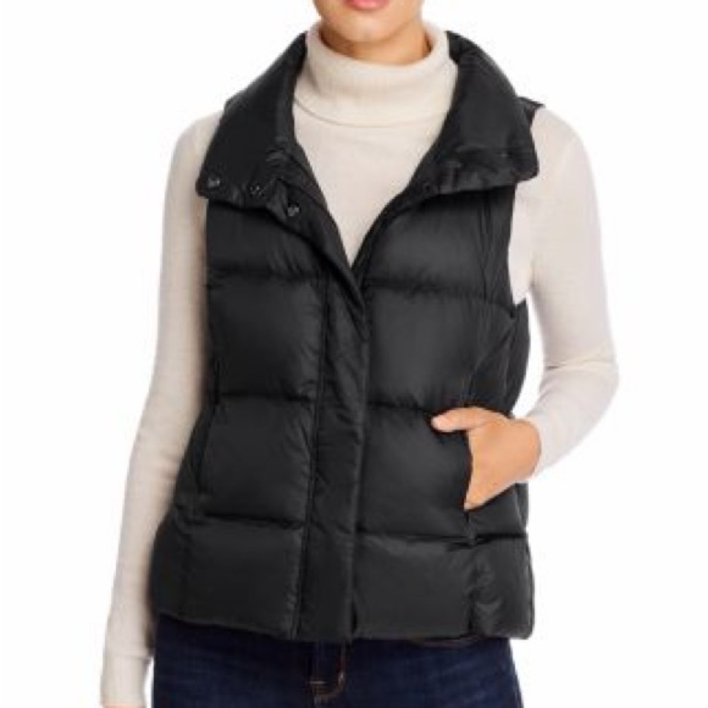 Eileen Fisher Down Puffer Vest | Black